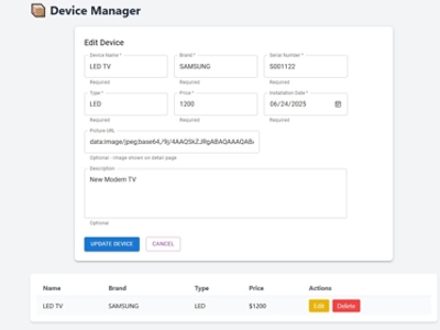 React App Full inventory admin CRUD